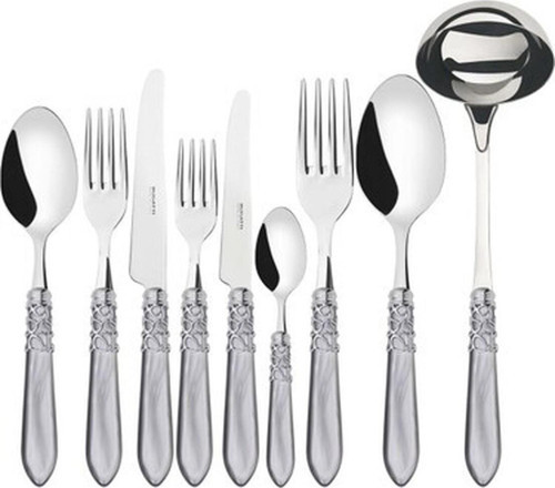 Melodie Parlak Gri 75 Parça Çatal Kaşık Bıçak Seti