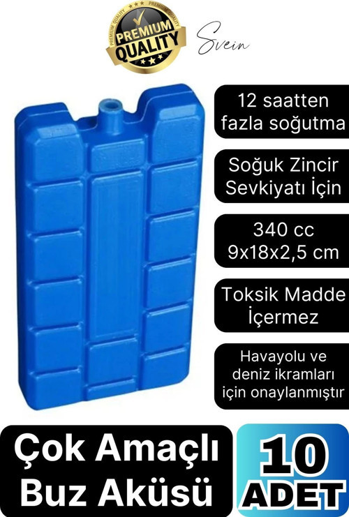 10 Adet Buz Aküsü 12 Saat Termal Soğutma Kamp Piknik Seyahat Yiyecek İçecek Çanta Soğuk Kutusu