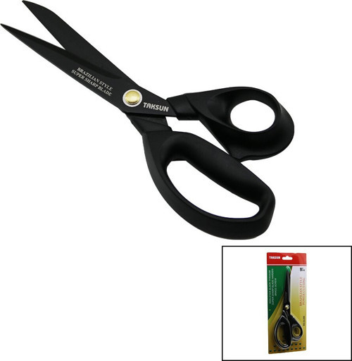 BREZİLYA STİLİ TERZİ MAKASI SİYAH - YAPIŞMAZ ERGONOMİK SAP GL-606 9 İNÇ 1/4 (Timya/Go1395) 204572