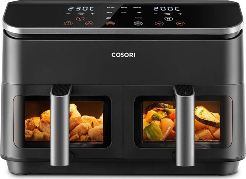 8 I 1 Arada 1800 Watt 8,5 Lt Çift Hazneli (4,25 LT X 2) Sıcak Hava Fritözü