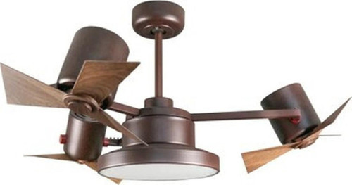 Garbion LED Tavan Vantilatörü Kahverengi Uzaktan Kumandalı 112 cm