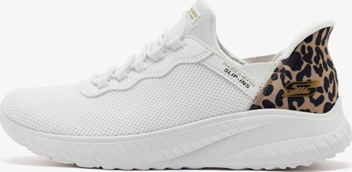Bobs Squad Choes Memory Foam Womens Sneaker Hafızalı Taban Lastik Bağcıklı Kadın Günlük Spor Ayakkabı Beyaz