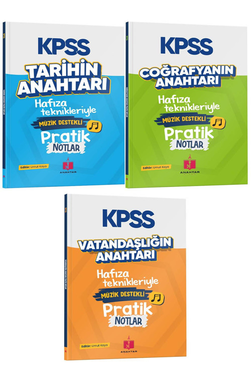 2026 Kpss Pratik 3'Lü Hafıza Teknikleriyle Müzik Destekli Set - Genel Kültür