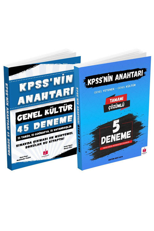 2026 Kpss'nin Anahtarı Genel Kültür 15X3 45 Deneme Ve Genel Yetenek Genel Kültür 5 Deneme