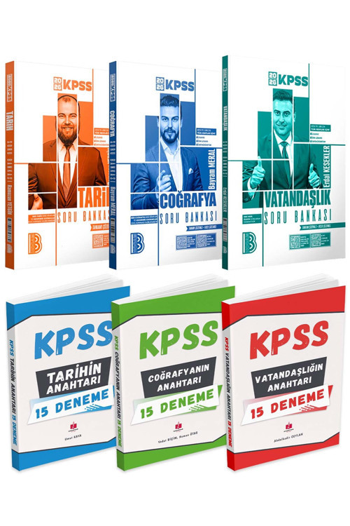 2026 Kpss'nin Anahtarı Genel Kültür Deneme Seti Ve Benim Hocam Genel Kültür Soru Seti 6 Kitap