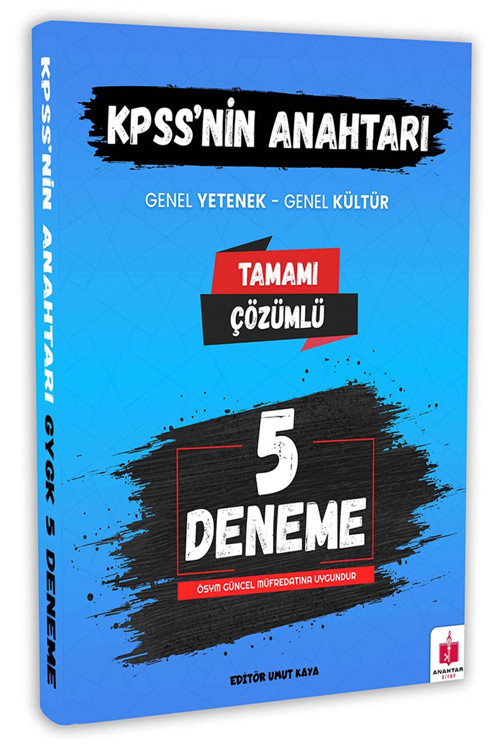 2026 Kpss'nin Anahtarı Genel Yetenek Genel Kültür 5 Deneme