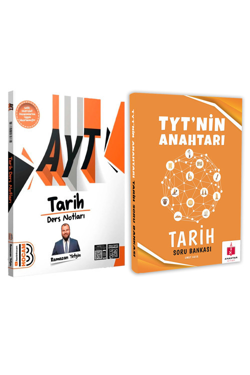 2025 Anahtar Kitap Tyt Tarih Soru Bankası Ve Benim Hocam Ayt Tarih Ders Notları