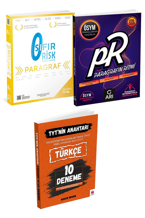 2026 Tyt'nin Anahtarı Türkçe 10'Lu Deneme Sıfır Risk Paragraf Ve Paragrafın Ritmi