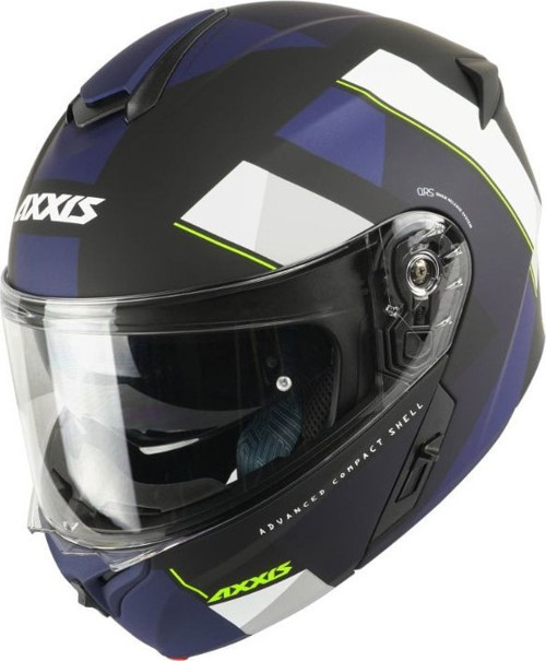 Motosiklet Kaskı Storm SV Dıamond A7 Mat-Mavi Çene Açılır Kask