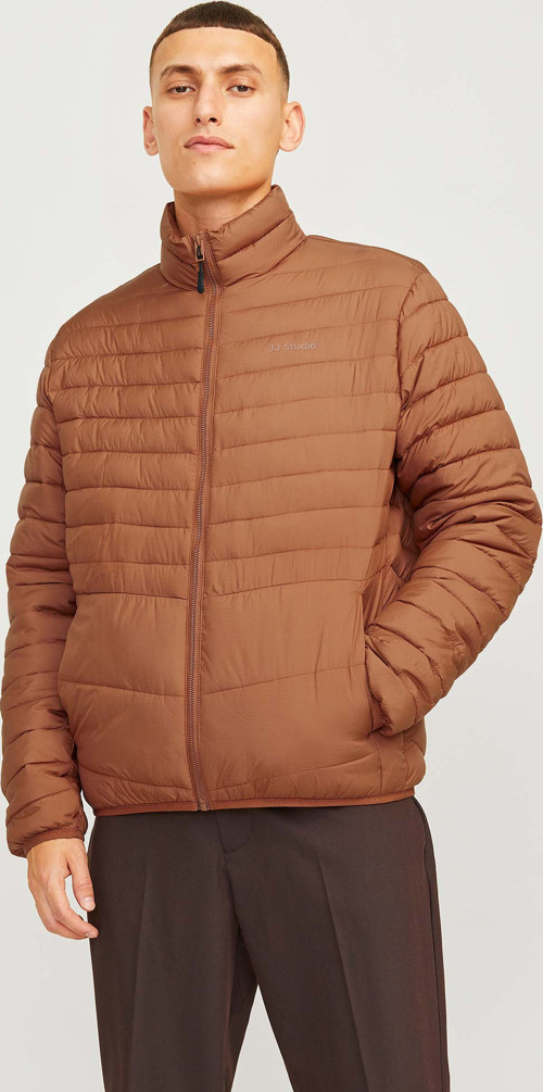 Jack & Jones State Packable Erkek Kahverengi Mont (12256985-MB)