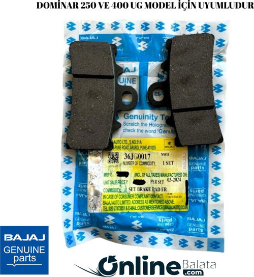 Bajaj Dominar 250 400 Ug Ön Fren Balatası 36JG0017 OBBJ029