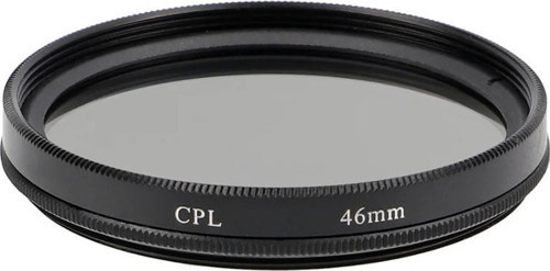 46mm CPL Polarize Filtre – Dairesel (Circular) Polarizasyon, Yansıma Önleyici, Metal Çerçeve