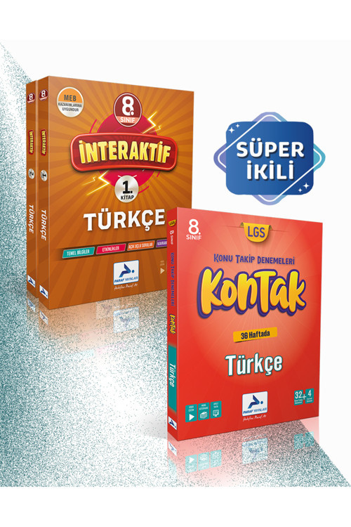 Paraf Yayınları Lgs Türkçe Interaktif Soru Bankası & Kontak 32 4 Branş Deneme