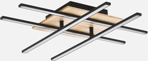 Marinello Modern Tekli LED Çelik Kare Plafonyer Avize