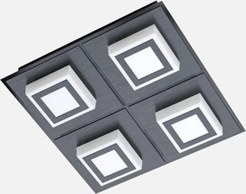 Masiano 1 Siyah Spot 4x LED