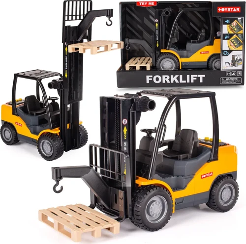 Işıklı Sesli Full Fonksiyon İş Makinası Oyuncak Büyük Forklift