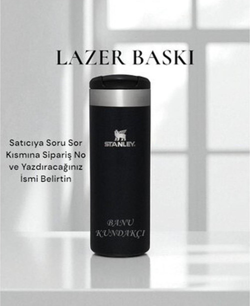 Kişiselleştirilebilir The Aerolight Transit Termos Bardak 0.47 Lt Siyah