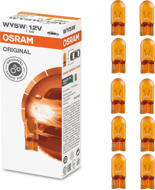 2827 Wy5w T10 Dipsiz Turuncu Ampul 12v 5w 10 Adet