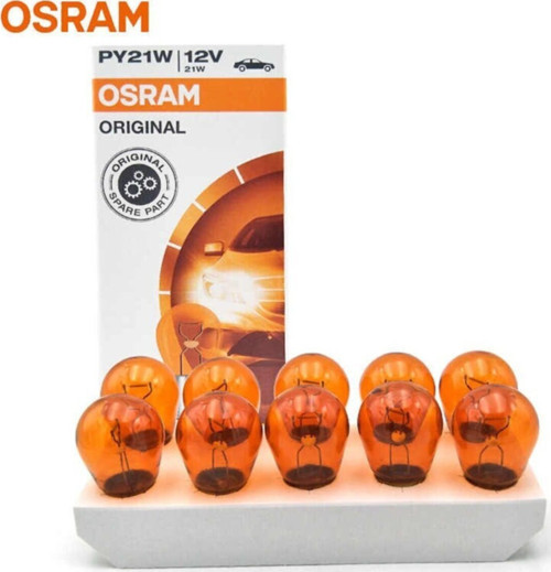 7507 Py21w 12v 21w 93 Sinyal Sarı Turuncu Amber 10 Adet