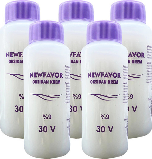 5 Adet Oksidan Krem Saç Boya Sıvısı 9'luk 30 volüme 60 ml