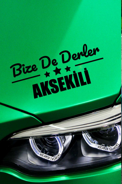 Antalya Akseki Otomobil Stickerı Antalya Bize De Derler Aksekili 40x15 cm Araba Yazısı