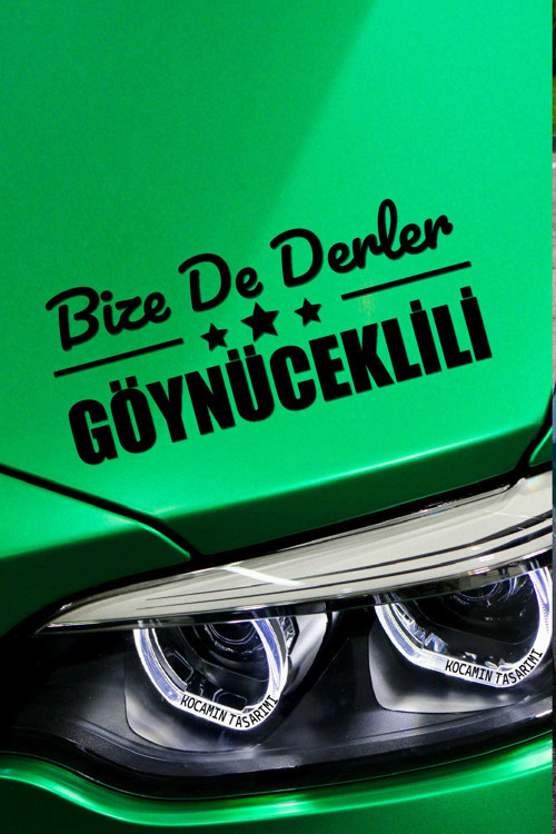 Amasya Göynücek Şık Araç Tasarımı Amasya Bize De Derler Göynüceklili 40x15 cm Oto Çıkartma