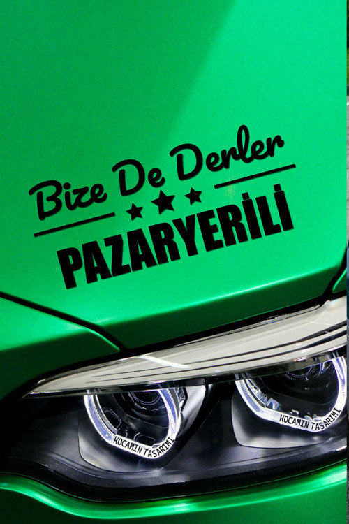 Bilecik Pazaryeri Dekoratif Araç Yazısı Bilecik Bize De Derler Pazaryerili 40x15 cm Dekoratif Yazı