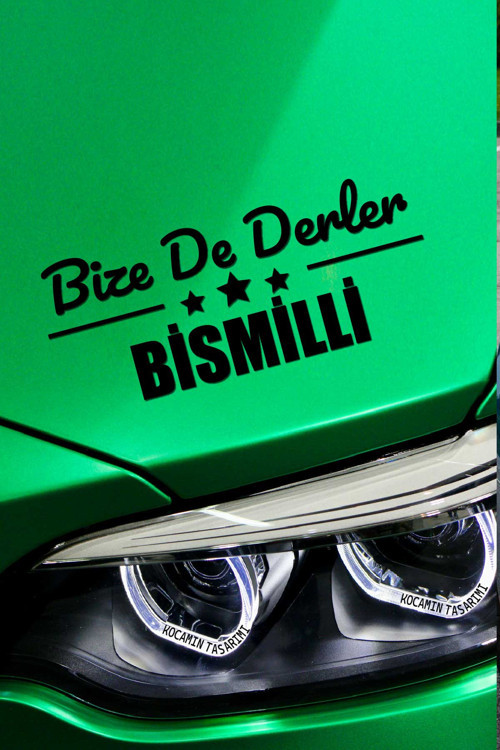 Diyarbakır Bismil Estetik Araba Çıkartma Diyarbakır Bize De Derler Bismilli40x15 cm Araç Tasarımı
