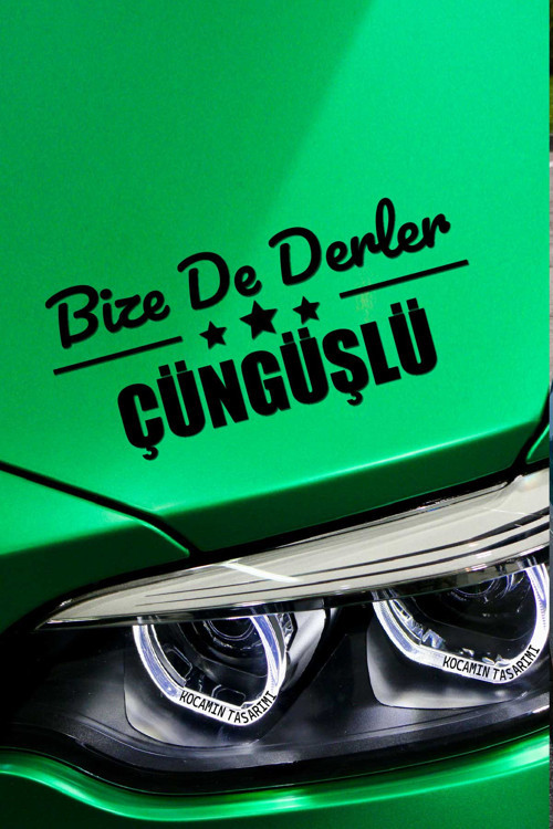 Diyarbakır Çüngüş Şık Araç Tasarımı Diyarbakır Bize De Derler Çüngüşlü 40x15 cm Oto Çıkartma