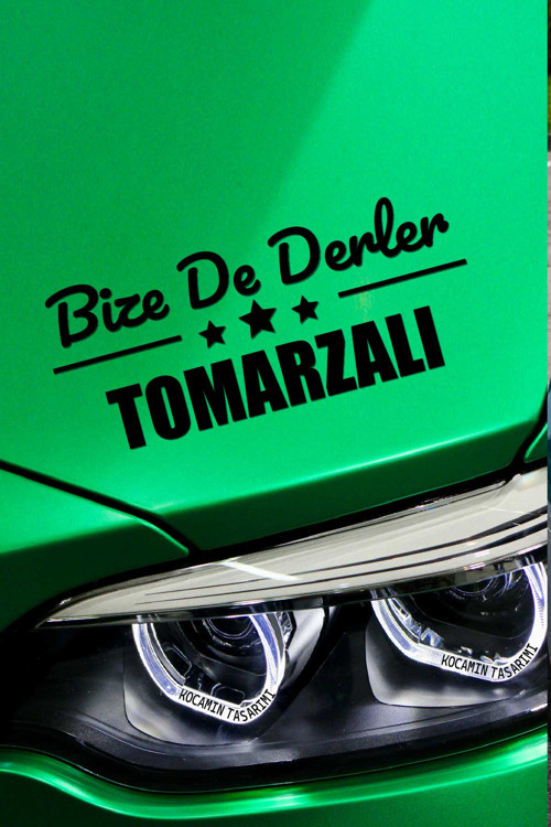 Kayseri Tomarza Özel Araç Çıkartma Kayseri Bize De Derler Tomarzalı40x15 cm Araç Stickerı