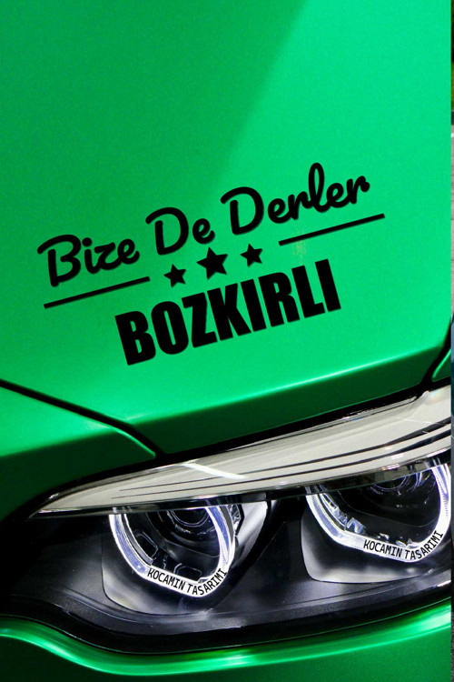 Konya Bozkır Dekoratif Araç Yazısı Konya Bize De Derler Bozkırlı 40x15 cm Dekoratif Yazı