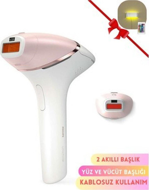 Yüz ve Vücüt 2 Başlık+ Çanta, Kablosuz Kullanım, Premium Lazer Epilasyon, Lambader