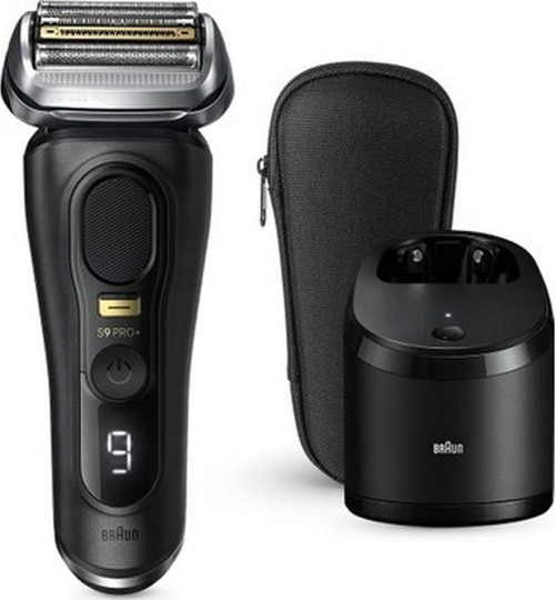 Series 9 Pro+ 9551CC Siyah 5'i 1 Arada Otomatik Alkol Temizleyici Tıraş Makinesi Kutusuyla, Kahverengi