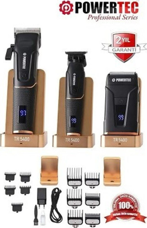 TR-5400 3'lü Set Saç,sakal,ense,vücut,günlük Bakım Seti