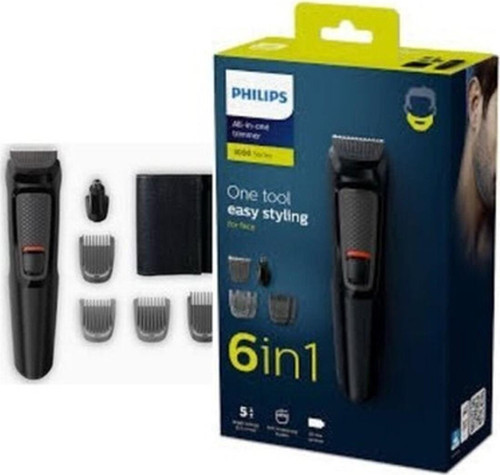 Tıraş Makinesi Traş Makinası Islak Kuru 6+1 Başlık -Saç-Sakal- Vucüt - Kablosuz Kullanım- Delux 2...