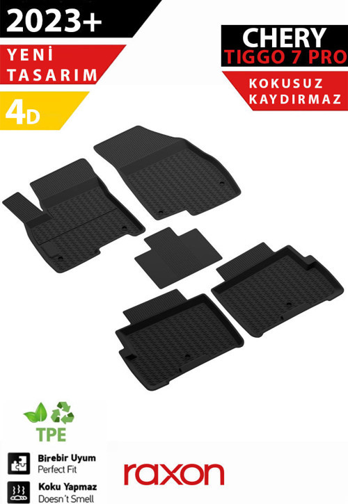Chery Tiggo 7 2023+ Plus Serisi 4D Paspas Siyah – Tam Uyumlu