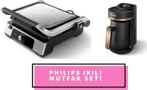 HD6301 2200W 5000 Serisi Izgara ve Tost Makinesi ve Philips Türk Kahve Makinesi