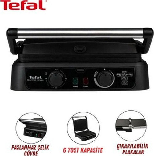 5 Kademeli Premium Izgara ve Tost Makinesi, Zamanlayıcı, Çıkarılabilir Plakalar + Onerous Mutfak Tartısı
