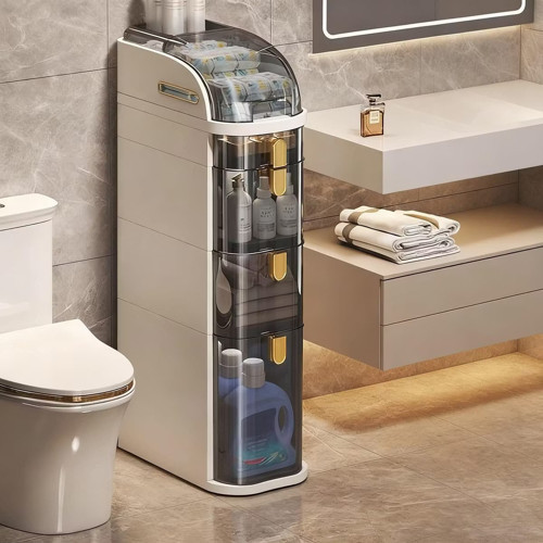 5 Katlı - Çok Amaçlı Banyo ve Çamaşır Odası Düzenleyici | Dar Alan Dikey Dolap