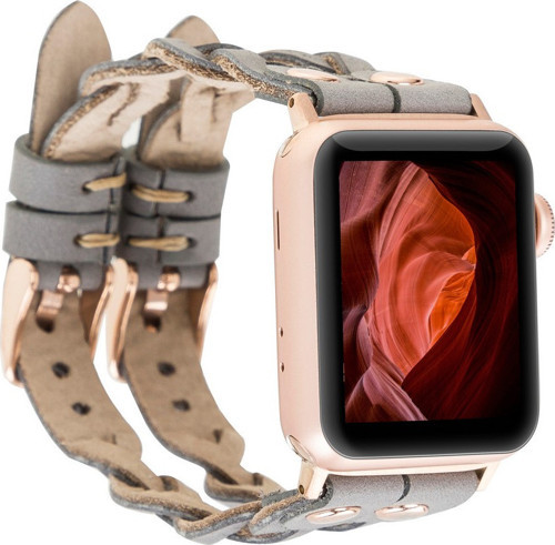 Apple Watch Uyumlu Deri Kordon York Double Tour RST9