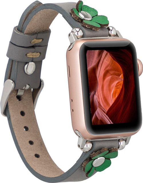 Apple Watch Uyumlu Deri Kordon Clover 38-40-41mm ST RST9