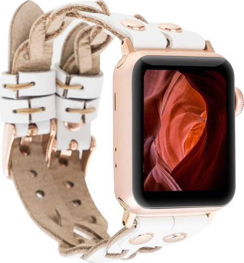 Apple Watch Uyumlu Deri Kordon York Double Tour F3