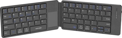 Wk109 Sessiz Tuş Tasarımlı Touch Padli Katlanabilir Bluetoothlu Kablosuz Klavye Siyah