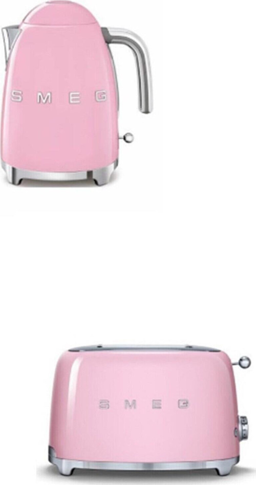 Pembe Kettle Ve 2x1 Ekmek Kızartma Makinesi Seti Klf03-tsf01pkeu