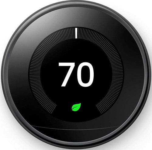 Nest Öğrenme Termostatı - 3. Nesil - Ev için Programlanabilir Akıllı Termostat - Alexa ile Uyumlu (Ayna Siyahı)