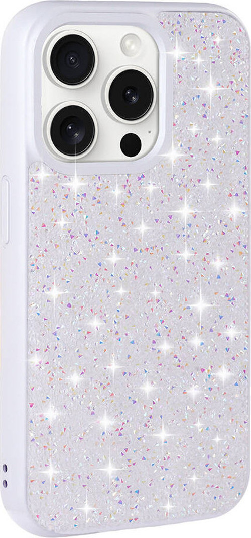iPhone 15 Pro Kılıf Parlak Taşlı Tasarım Pırlanta Kılıf