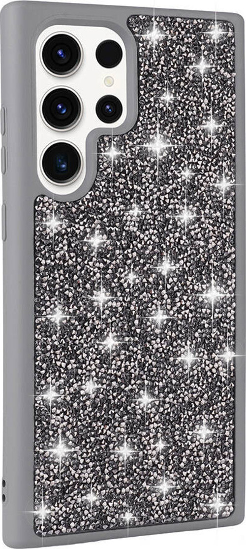 Galaxy S23 Ultra Kılıf Parlak Taşlı Tasarım Pırlanta Kılıf