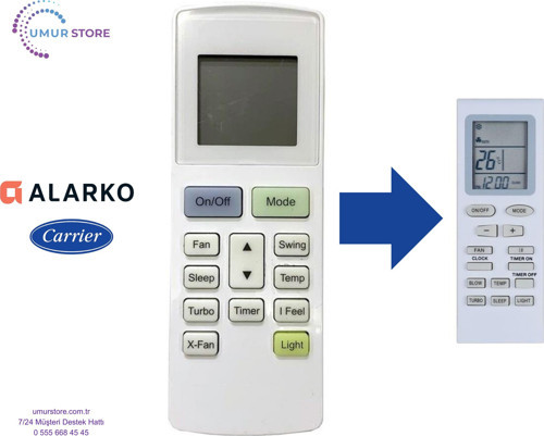 Alarko Carrier Klima Kumandası – Eşdeğer