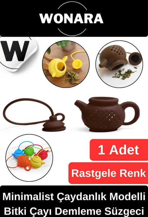 Özel Tasarım Yıkanabilir Minimalist Taşınabilir Bitki Çayı Demleme Süzgeci Çaydanlık Modeli