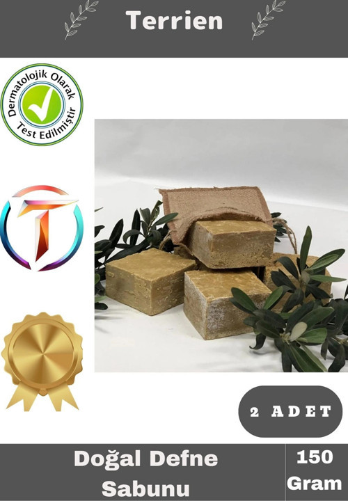 Özel Üretim %100 Doğal Organik El Yapımı Güzel Kokulu El Yüz Saç Vücut Cilt Defne Sabunu